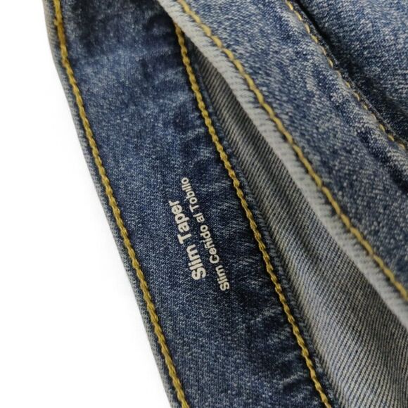 Original Use Distress Blue Slim Taper Jeans Size 30/30 - Picture 3 of 8